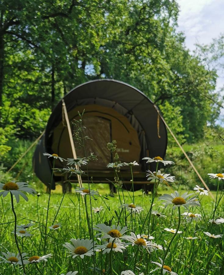 Camping De La Chagnee Saint-Aubin-le-Cloud Bagian luar foto